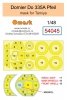 Omask 54045 Dornier Do 335A Pfeil mask (for Tamiya) 1/48